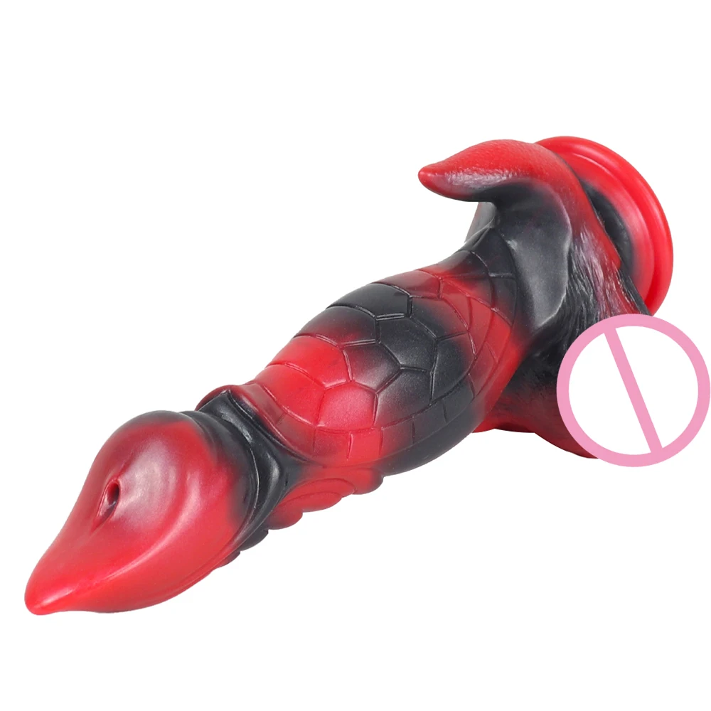 Dragon monster dildo in silicone con ventosa per piaceri_voghion.com