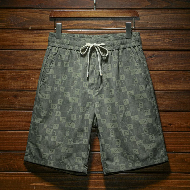 Fashion Printed Shorts Men's Summer Loose Stretch All-Match Home Men's Breathable Beach Pants Casual Outdoor Shorts 2