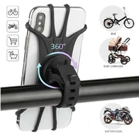 Universal Phone Silicone Holder Bicycle Motorcycle Mobile Buckle Pull Non-slip Adjustable Bike Handle GPS Mount barracket Stand 1