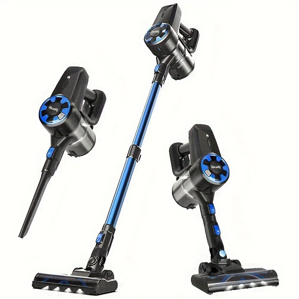 VacniQ-N390 Cordless Vacuum Cleaner, 30Kpa Suction Power, Retractable 250W Vacuum Cleaner for Pet Hair, Carpets and Hard Floors, VacniQ-N390 Cordless Vacuum Cleaner, 30Kpa Suction Power, Retractable 250W Vacuum Cleaner for Pet Hair, Carpets and Hard Floors,