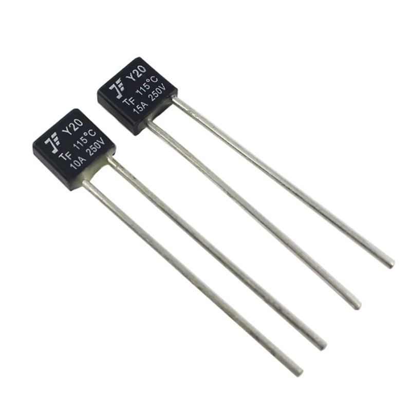 블랙 스퀘어 팬 모터 LED 열퓨즈 2A 250V RH 75 85 9295 102 105 110 115 120 130 140 145도 150 ℃   온도 퓨즈
