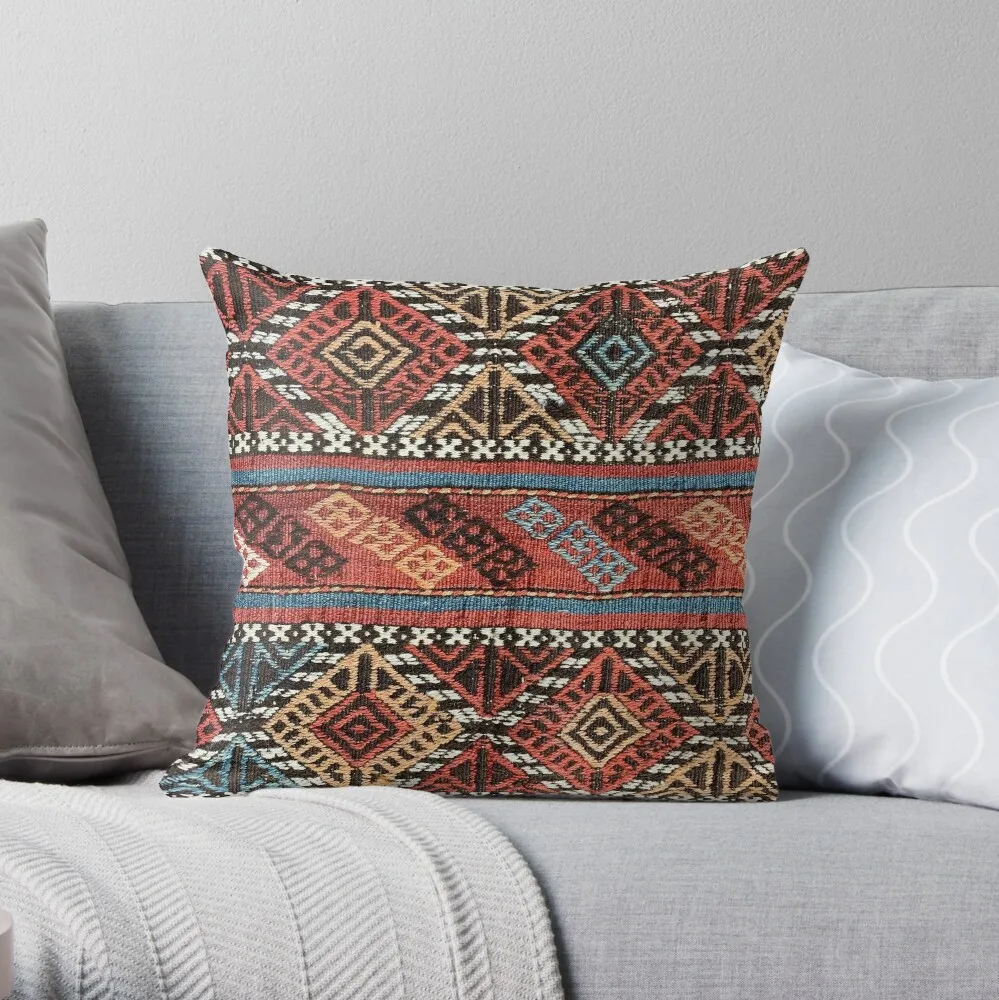 

Decorative Kilim, Navaho Weave, Woven Textile Throw Pillow Pillow Case Pillowcases Bed Cushions Christmas Cushion For Home