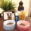 Ceramic colored cat bowl Pet bowl Cat bowl High foot protection Large diameter Large size cannot be turned over 2