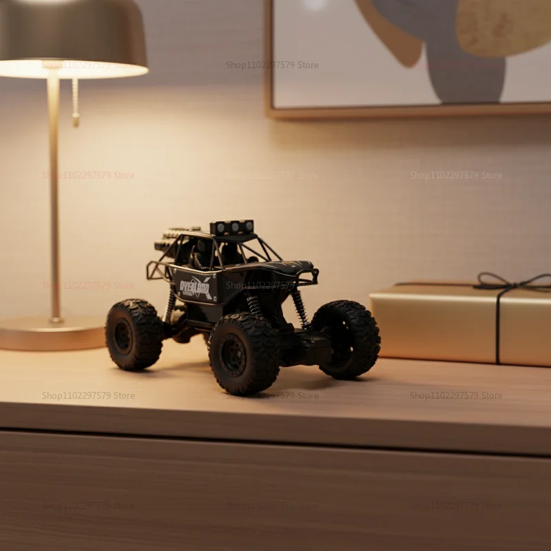 새로운 1:16 스케일 RC 오프로드 트럭 4륜구동 2.4GHz 무선 조종 자동차 스프레이 미스트 효과 LED 헤드라이트 모든 지형 등반 차량 장난감