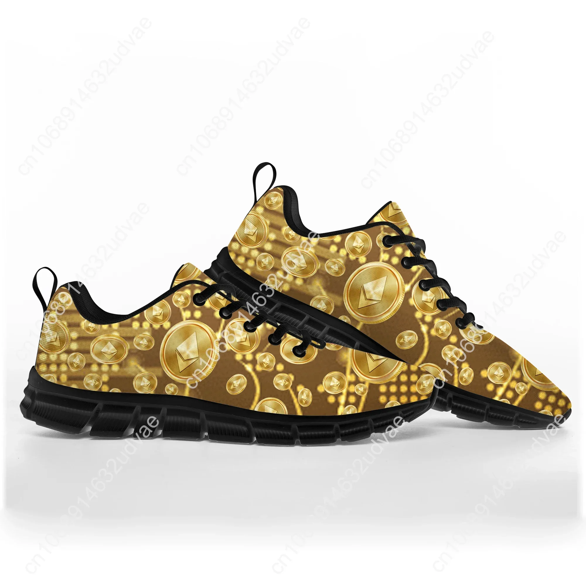 Ethereum Cryptocurrency ETH Coin Sports Shoes Mens Womens Teenager Kids Children Sneakers Casual Custom High Quality Couple Shoe