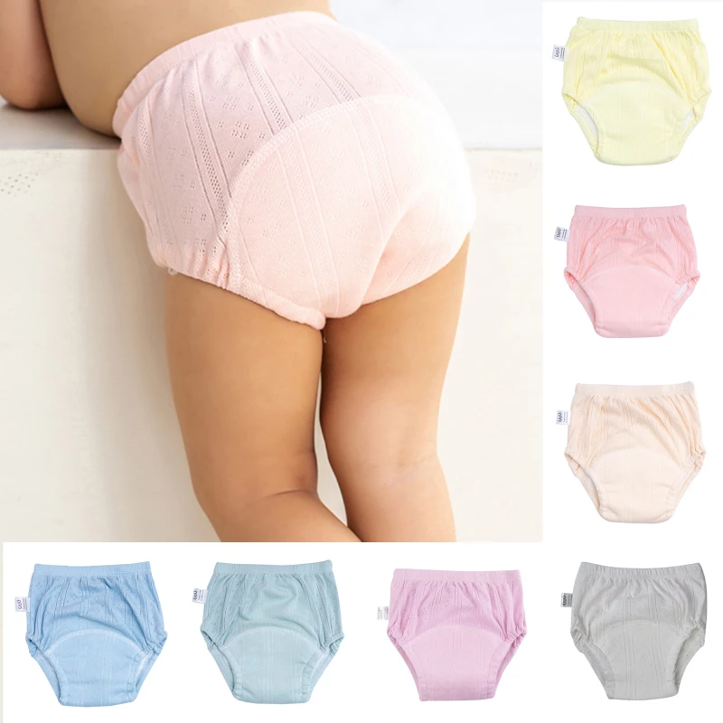 

Baby Reusable Diapers Cotton Newborn Kid Training Nappy Pants Summer Panties Cloth Diapers Breathable Washable Ecological Diaper