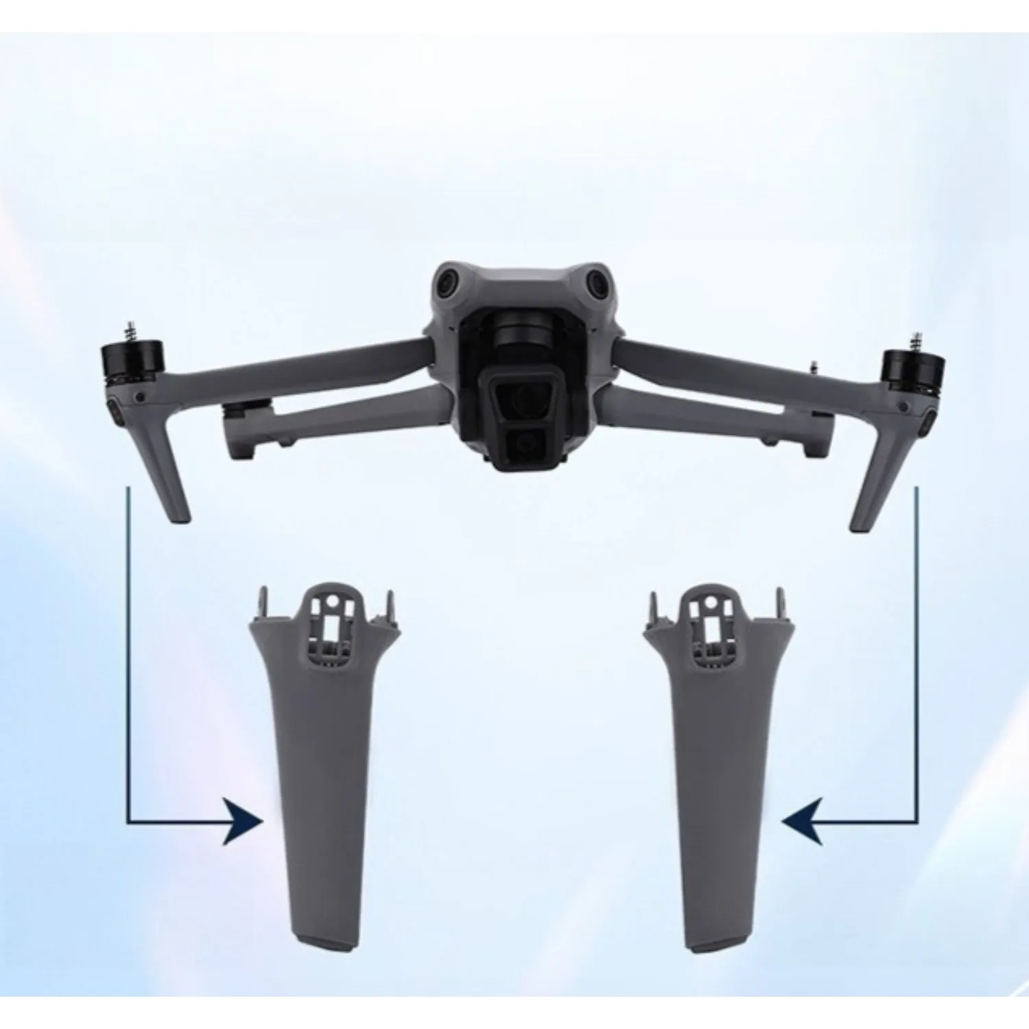 교체용 랜딩 기어 세트 전면 좌우 다리 지지대 드론 수리 부품 DJI Air 3S 액세서리와 호환 가능