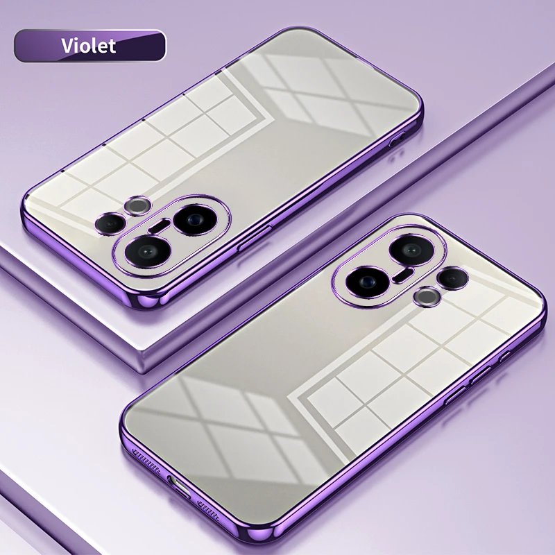 Fashion Electroplating Transparent Silicone TPU Shockproof Case