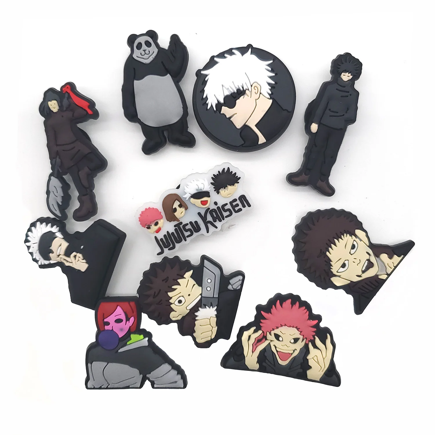 1pc Jujutsu Kaisen Shoe Charms Anime Diy Shoe Decoration Buckle Fit For 
