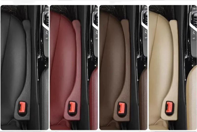 Autositz-Lückenfüller, universeller PU-Auslaufsicherer Füllstreifen, Anti-Drop-Sitz-Lückenstreifen mit Loch, universell anwendbar für alle Autos – Detail 7
