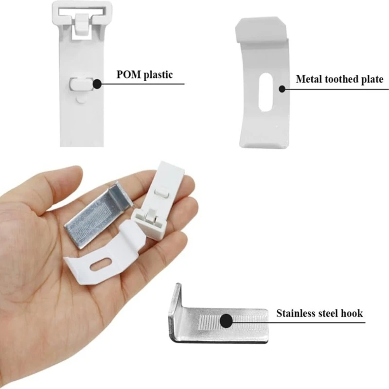 Curtain Accessories Adjustable Rolling Curtain Rod Roller Blind Clamp Blinds Holder Support Bracket