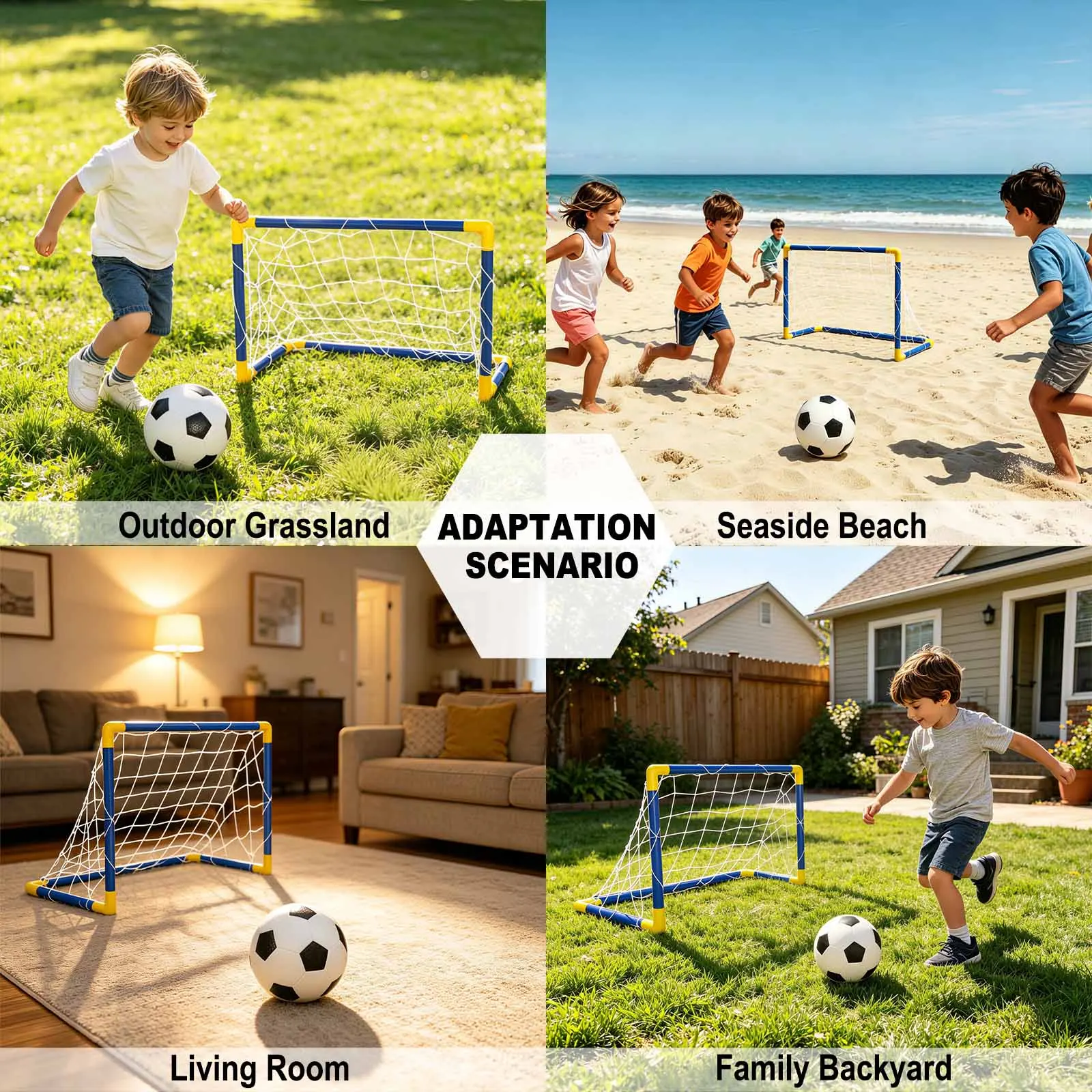  Portable Soccer Goal Set 4