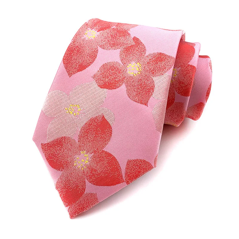 50 farben Luxus 8 CM Herren Krawatte Rosa Farbe Streifen Floral Plaid Solide Krawatten Für Mann Bräutigam Krawatte für Business Hochzeit Party – Detail 7