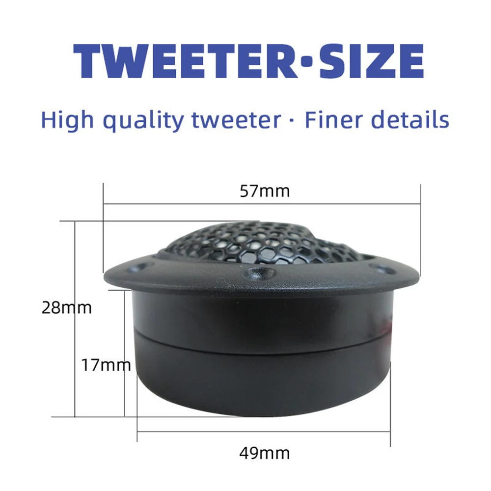 1 Pair DDT-S30 Car Tweeter 180W Car Stereo Speakers 4Ohm Audio Silk Film High-Pitched Loudspeaker For Audio Modification