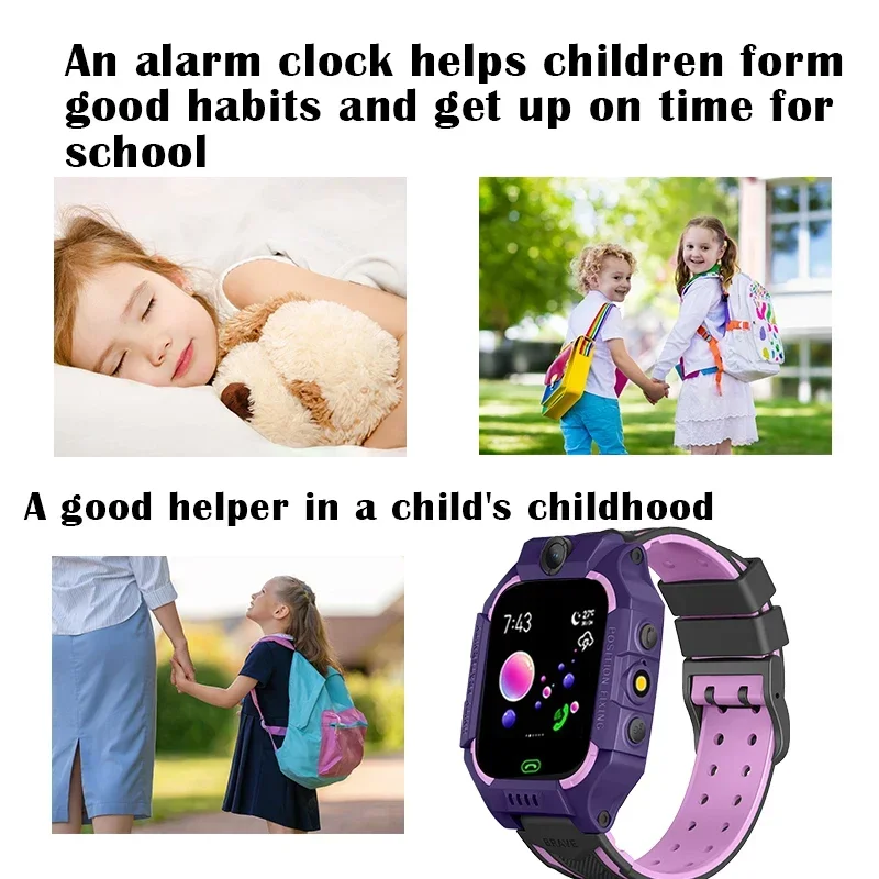 VIVO Q19 Children Kids Smart Watch SOS Phone Call Location Tracker Anti-Lost Camera Touch Screen Waterproof Student Wristwatch 3