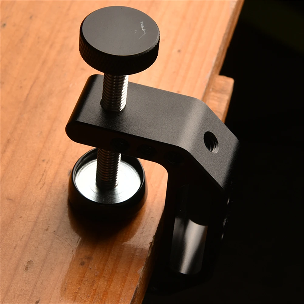 Camera Mount Clamp Heavy Duty G Clamp Desktop With 1/4" 3/8" Thread Holes For Monitor Camera