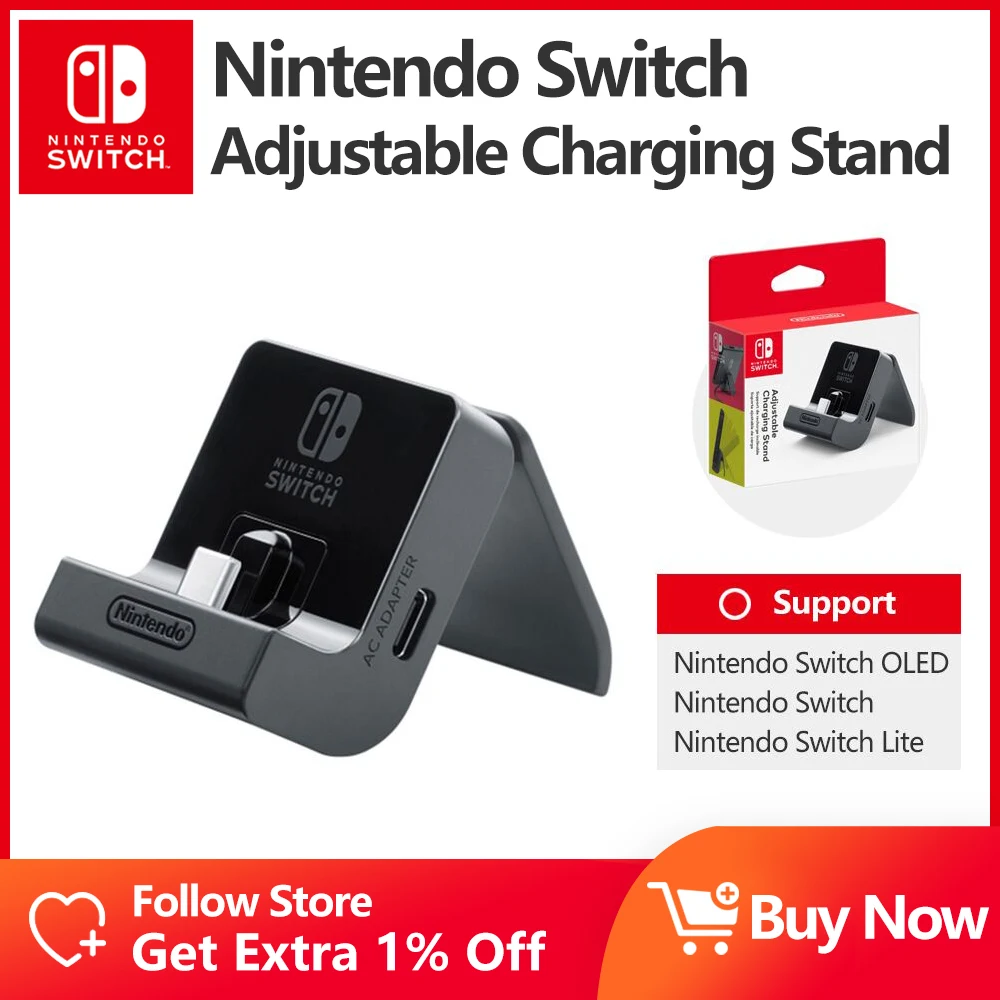 Nintendo Switch Adjustable Charging Stand for Nintendo Switch OLED Lite