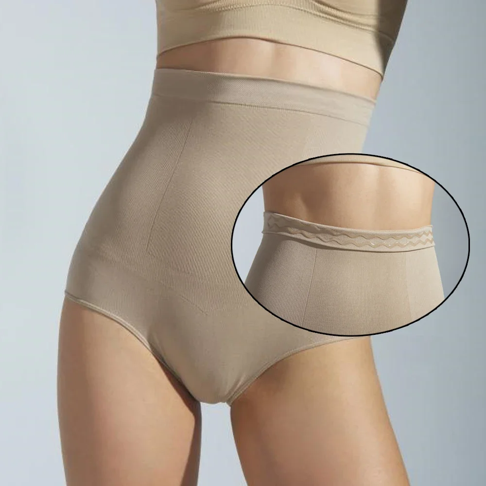 2 Pcs High Waist Body Shaper Tummy Control Panties Women Shapewear Belly Control Slimming Shaping Underwear