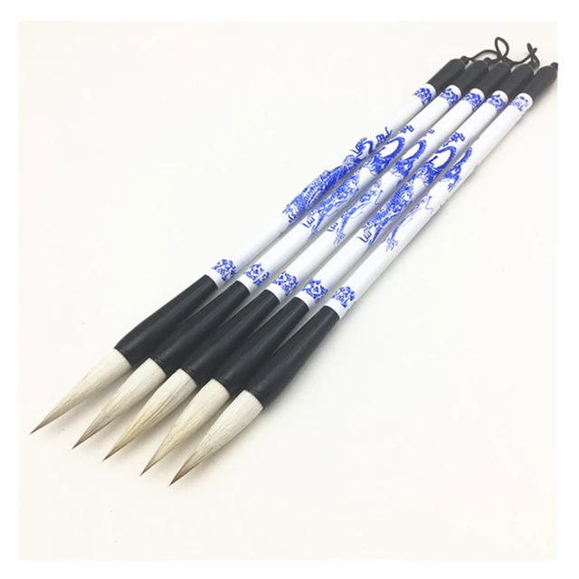 Wooden Writing Brushes Pen Weasel Hair Sheep Hair Traditional Ink Chinese  Calligraphy Set for Painting drawing Festival Couplets - AliExpress