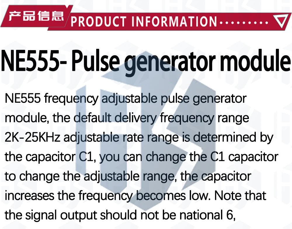 1 ~ 5 Stück egbo ne555 Pulsfrequenz-Tast verhältnis einstellbares Modul Rechteck welle 5V-12V Signal generator für Arduino Smart Car – Detail 1