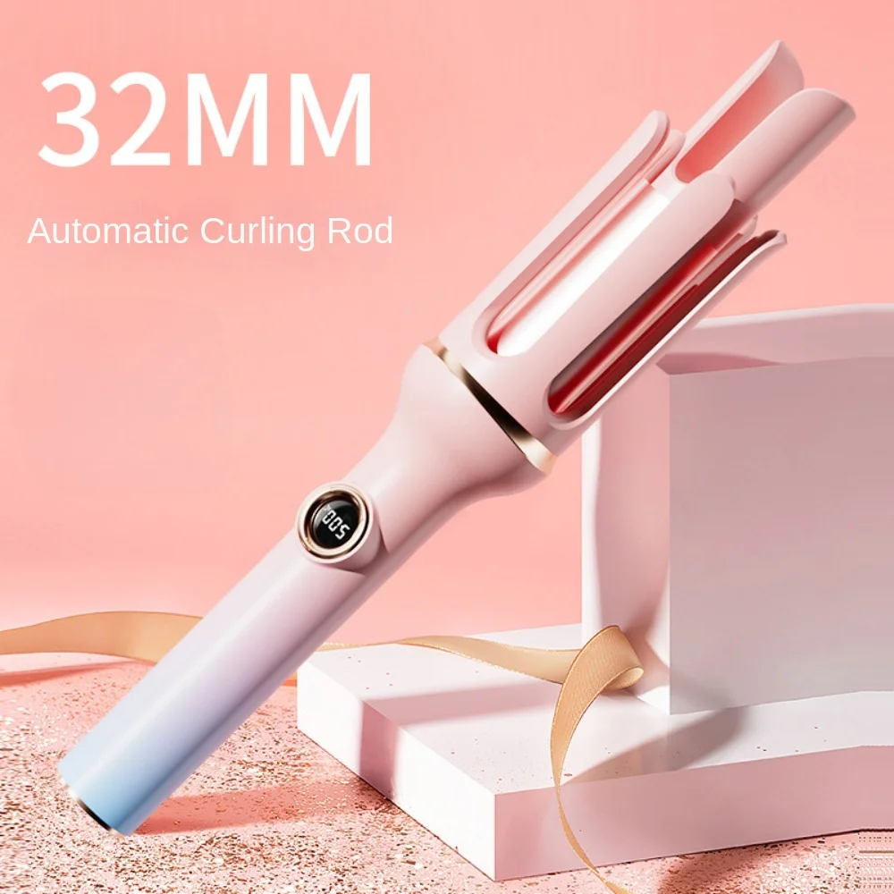 32mm Automatic Hair Curling Iron 10 Temperature-Adjusting Modes Thermostatic Control for Dry Hair