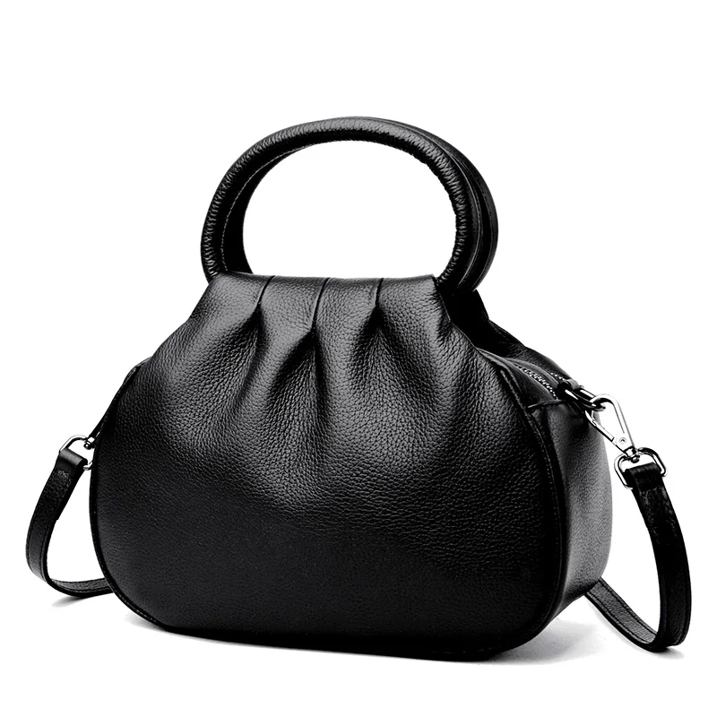 Designer Genuine Leather Handbag Women Fashion Shoulder Messenger Luxury Soft Cowhide Tote photo