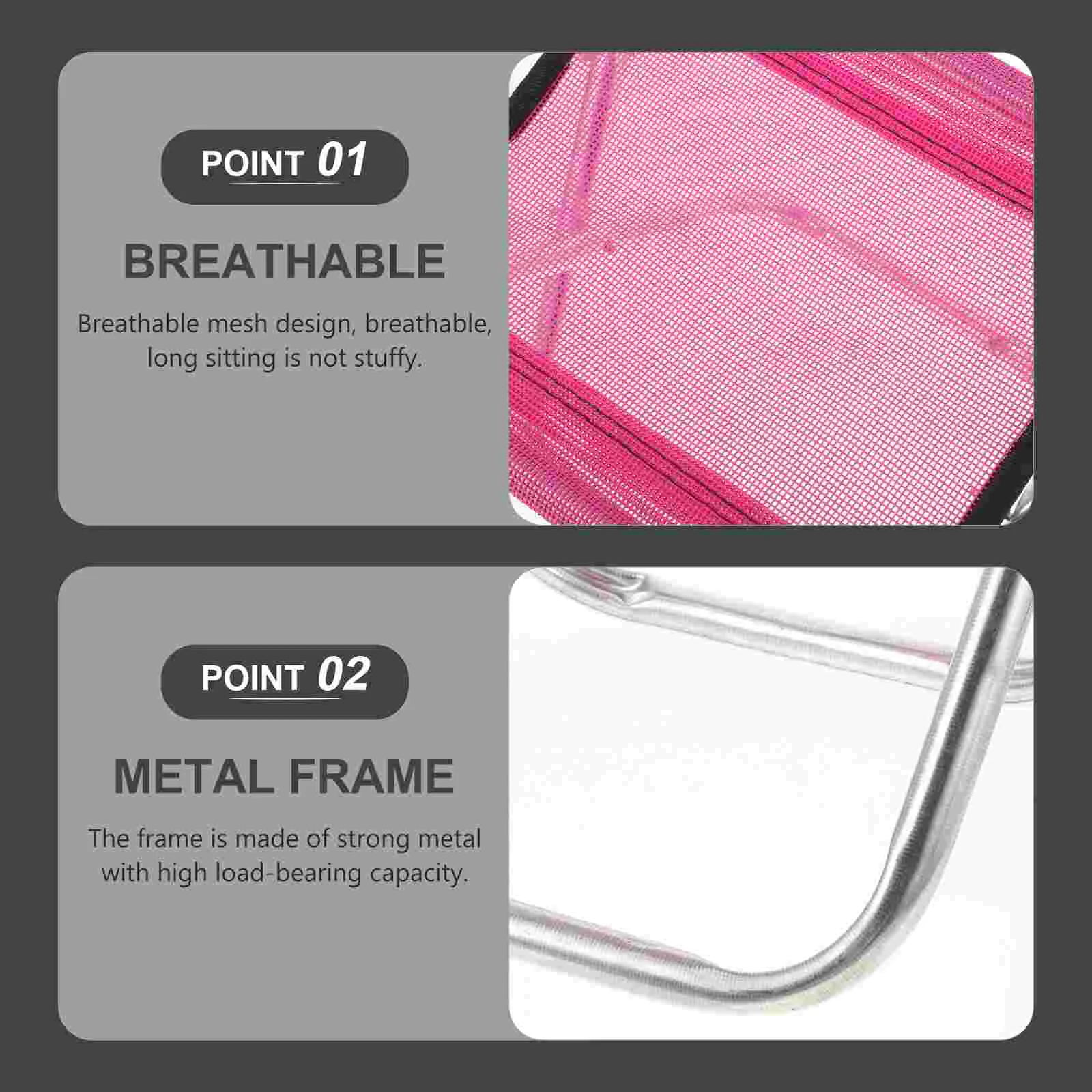 Portable Lightweight Metal Bracket Mesh Cloth Folding Chair Fishing Stool Compact Camping Chairs Outdoor Seat Retractable Stools