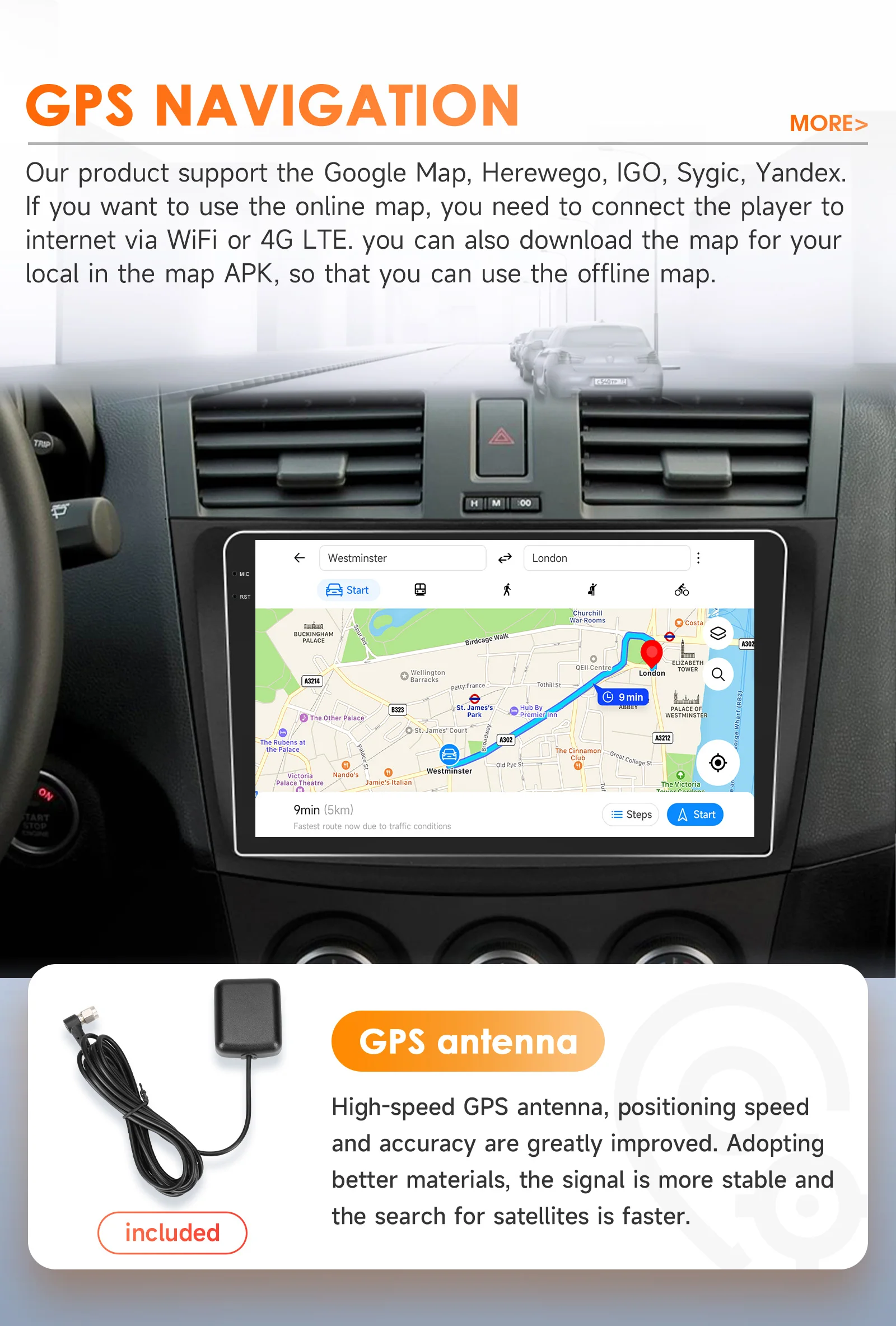 2Din Android 14 Für Mazda 3 II Für Mazda3 BL 2010-2013 Carplay 4G+WIFI GPS Autoradio Navigation Multimedia Videoplayer Stereo – Detail 31