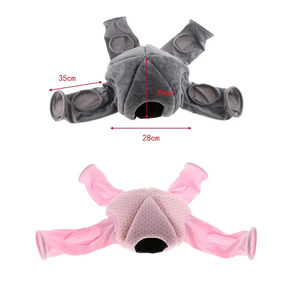 Small Animal Play Tunnel Fabric Tube Toy Fun Maze for Pet Rabbit Hamster Guinea Pig Ferret Cage