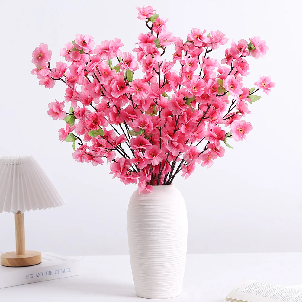 Peach Blossom Artificial Flower Bouquet Image 3