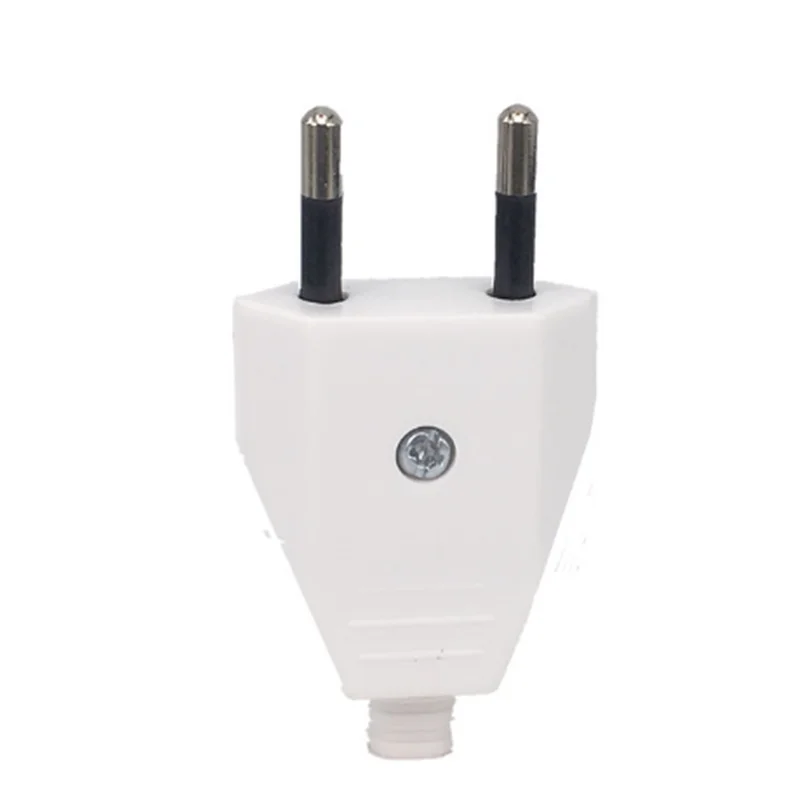 2 Pcs German Type European standard Power 2 Pin Plugs Network Cables 2.5A 220V Electric Contact plug adapter power plug adapter