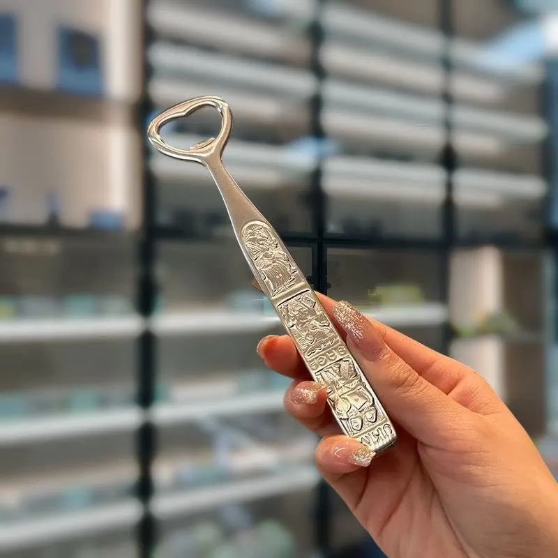 1/2pcs Exquisite luxury stainless steel personalized creative retro heart-shaped beer bottle opener bottle cap opener