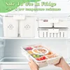 4/8 Grids Food Divided Serving Tray with Lids Portable Fruits Nuts Candy Spice Refrigerator Storage Box Snack Food Container 5