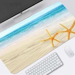 Enhanced Blue Sky Beach Custom XL Gaming Mouse Pad - Large HD Design, Soft Anti - Slip Natural Rubber Mat - Size 900x400x2 mm (2)