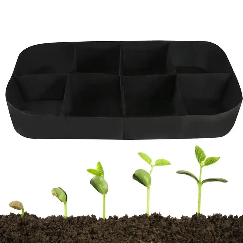 

Fabric Raised Garden Bed,Square Garden Flower Grow Bag Vegetable Planting Bag Planter Pot with Handles for Plants,Flowers