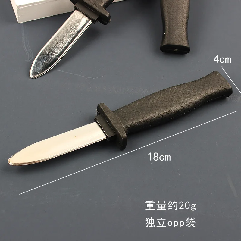 Adults Kids Props Toy Joke Magic Plastic Retractable Knife Joke Prank Props Knife Scary Trick Fake Dagger Funny Interesting Gift