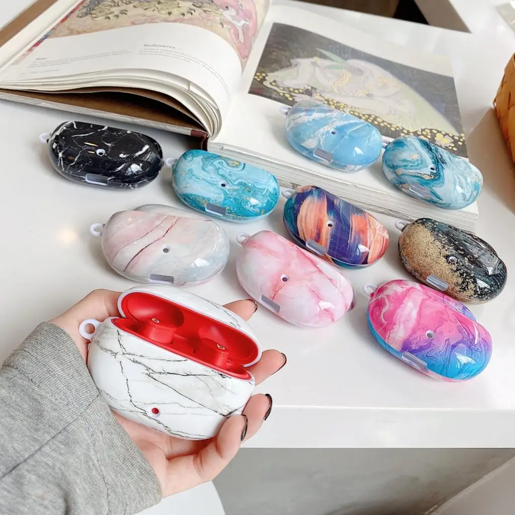 Custodia Per Beats Studio Buds Luxury Marble Pattern Bluetooth Auricolare Protector Accessori Antiurto Per Beats Studio Buds Case