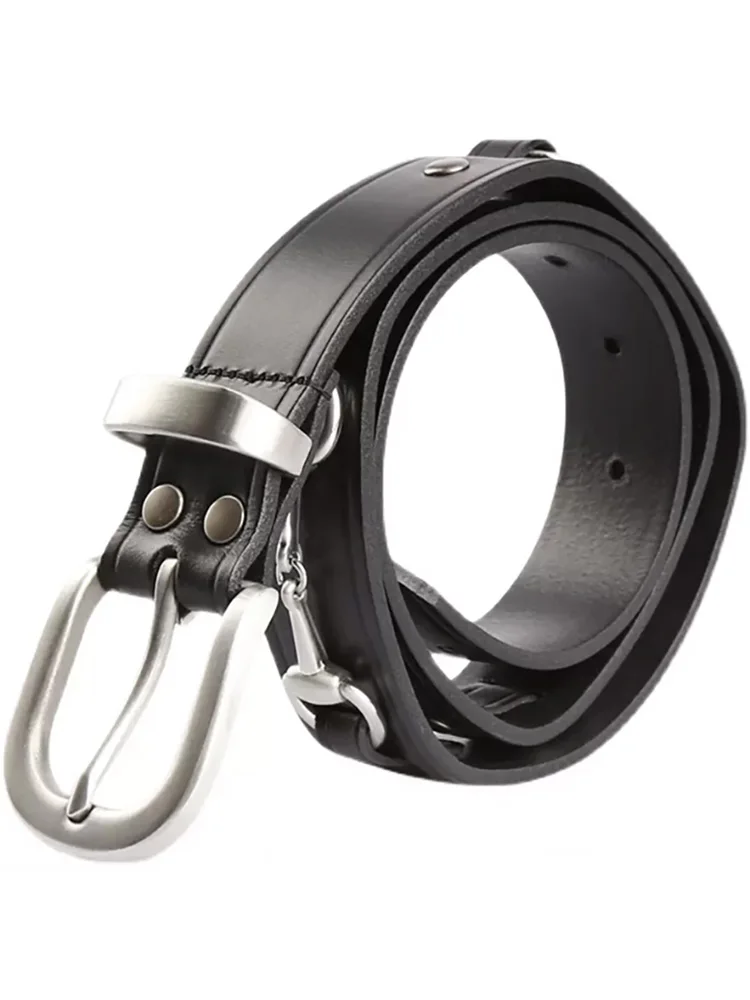 Cavassion English Equestrian Belt Men Women Horse Riding Stirrup Strap Genuine Leather Top Layer Cowhide Stainless Steel Buckle 6