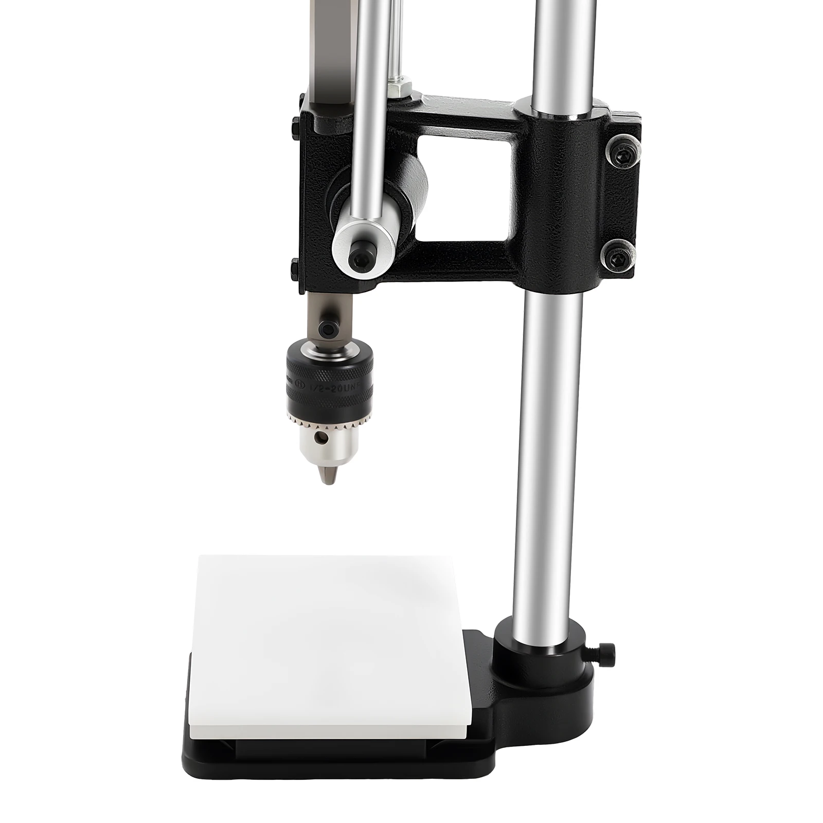 Manuelle Presspresse aus Gusseisen 352,74 LBS Maximaler Druck Graduierte Aluminiumplatte Einstellbare Höhe 0-6,3 Zoll für Lederhandwerk – Detail 15
