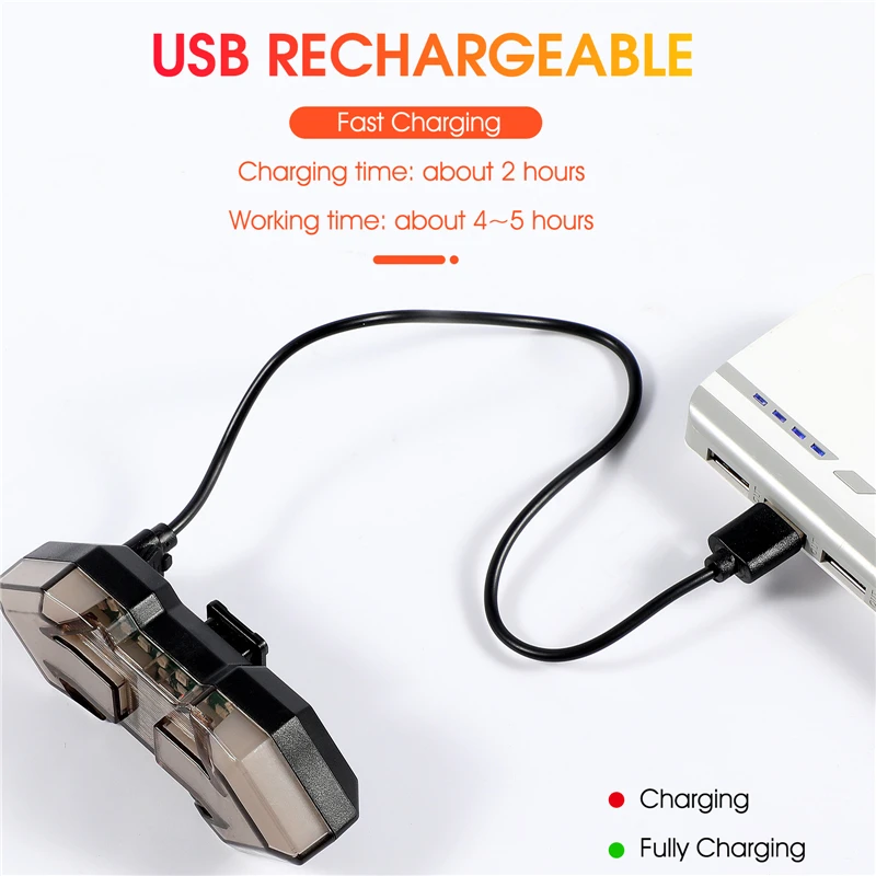 WEST BIKING Bike Turn Signal Light Remote Control Direction Indicator With Horn MTB USB Rechargeable Lamp Cycling Taillight