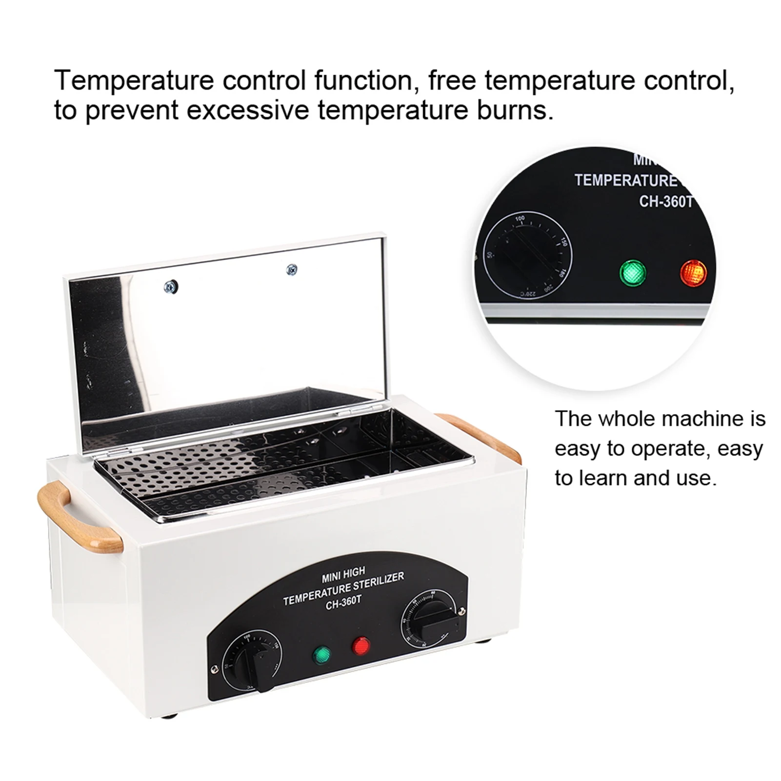 Electric High Temperature Nail Art Tool  Manicure Disinfection Cabinet EU Plug Manicure Tool Sterilizing Machine 3