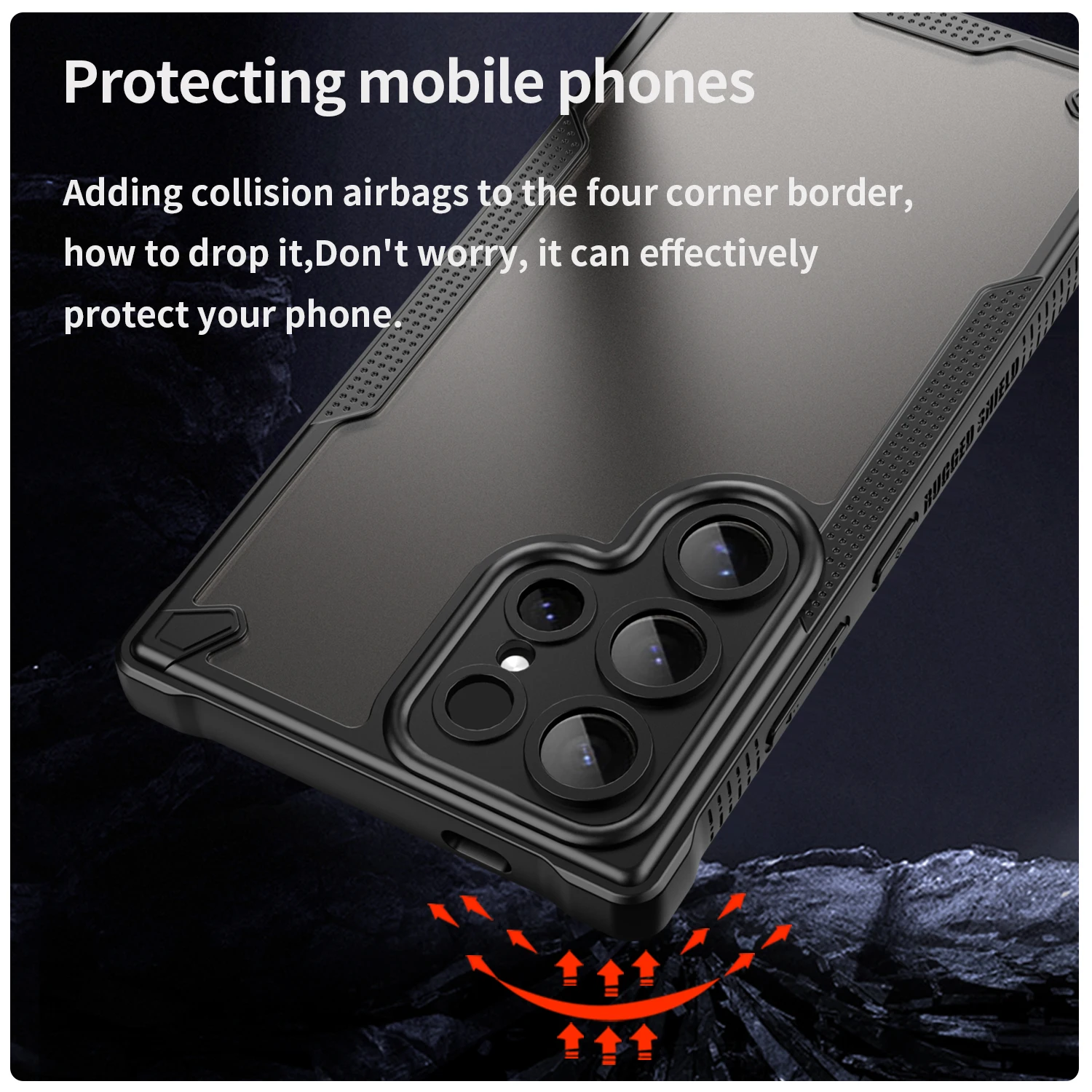 Frosted Shockproof Case for Samsung Galaxy Smartphones