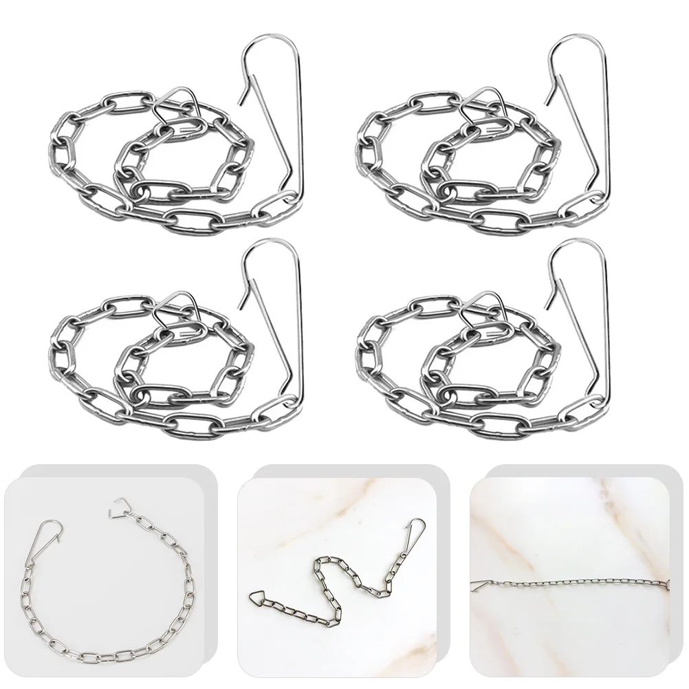 

Stainless Steel Toilet Flapper Chain Toilet Handle Lift Chains Toilet Baffle Replacement Accessories