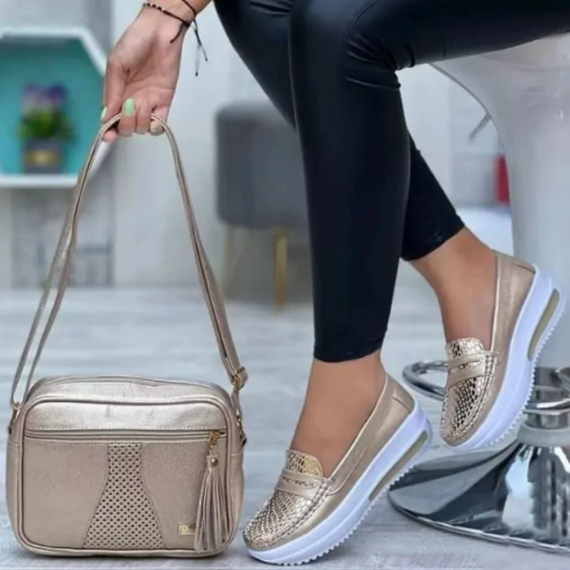 Women's sneakers leather wedge heel breathable vulcanized casual loafers women shoes,casual sneakers,women sneakers