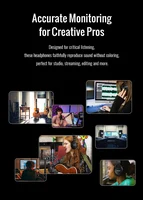 TAKSTAR PRO 70 Original Earphones Professional Fully Enclosed Foldable Monitoring Headphones Game Music Headset - Image 4