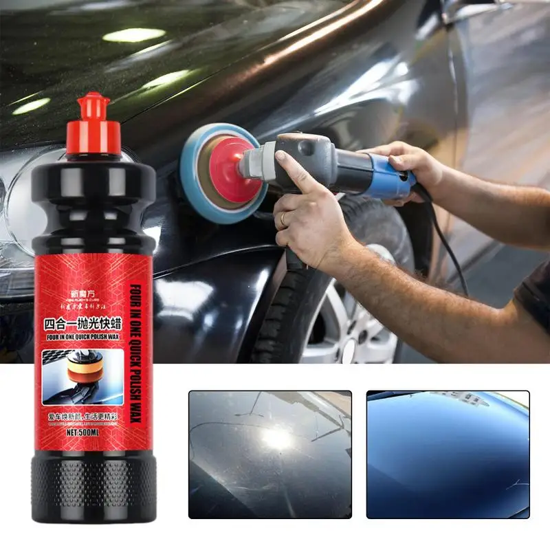 

4 in 1 High Protection Quick Seals Car's Clear Coat Hydrophobic Protection & High-Gloss Shine for Motorcycle Boat and ATVs 17 Oz