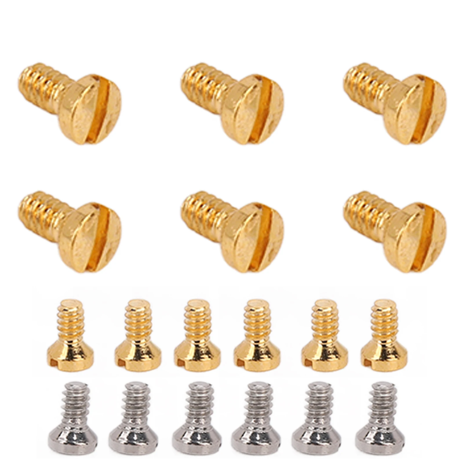 

6Pcs Watch Back Cover Screw Steel Small Slotted Screw Miniature Screw Replacement Watch Repair Parts Accessory for Watchmaker