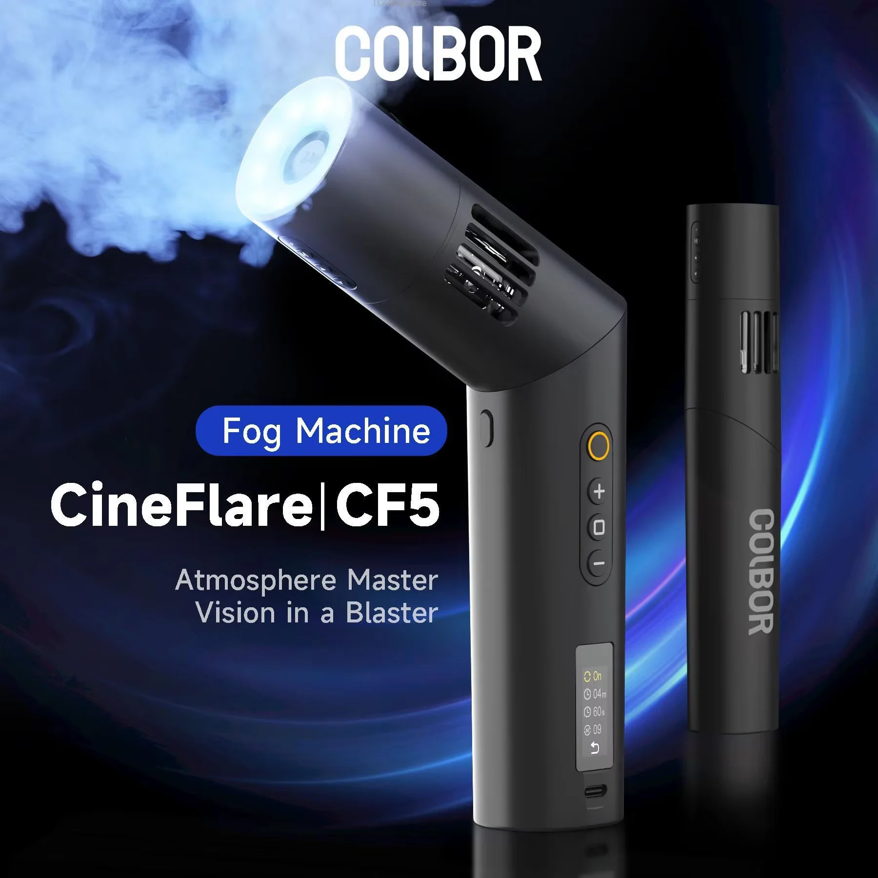 COLBOR CF5 40 ワットポータブル折りたたみスモークマシン