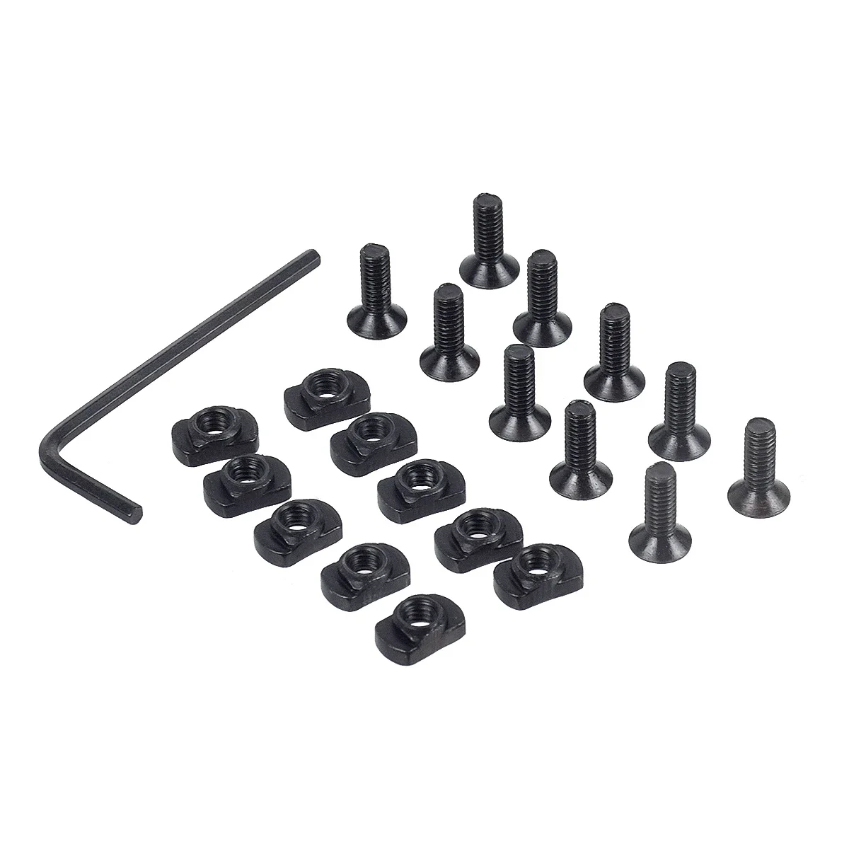 10pcs M4 M-Lok M Lok Screws and Nuts M4x12 Thread 10mm 12mm Mount Handguard Adapter Low Profile Rifle Hunting Accessory m lok screw replacement set