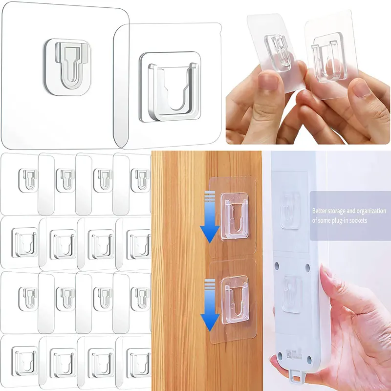 

2 / 5pairs двухсторонний клеевой гак без царапин двухсторонний вешалка для ванной кухни